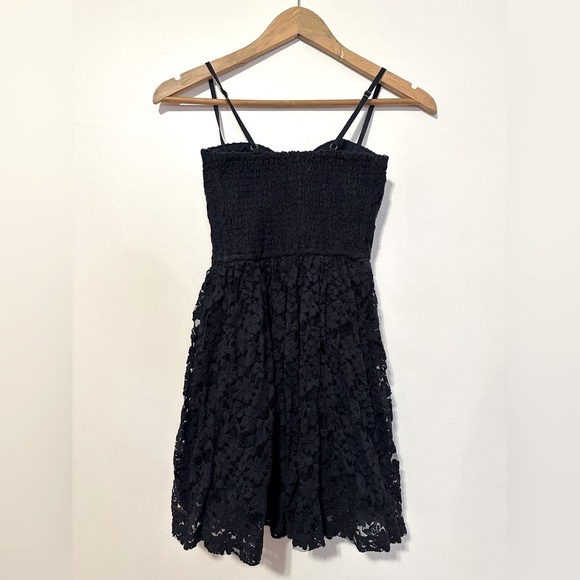 Abercrombie & Fitch Mini  Navy‎ Lace Babydoll Bustier Dress Size XS - Picture 3 of 4